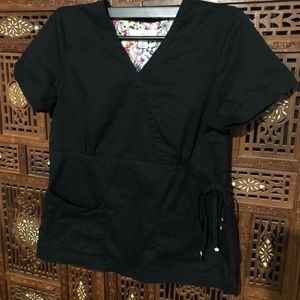Koi Mock Wrap Scrub Top